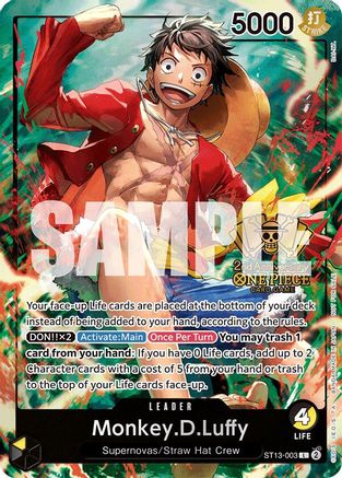 Monkey.D.Luffy (2nd Anniversary Tournament) (ST13-003) - One Piece Promotion Cards