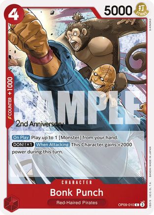 (OP09-010) Bonk Punch - Emperors in the New World: 2nd Anniversary Tournament Cards Normal