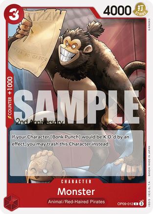 (OP09-012) Monster - Emperors in the New World: 2nd Anniversary Tournament Cards Normal