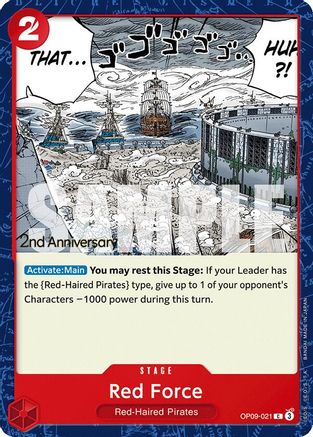 (OP09-021) Red Force - Emperors in the New World: 2nd Anniversary Tournament Cards Normal