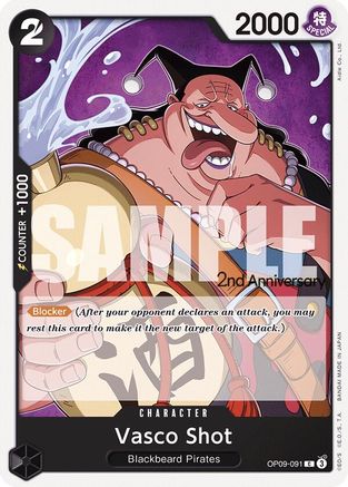 (OP09-091) Vasco Shot - Emperors in the New World: 2nd Anniversary Tournament Cards Normal