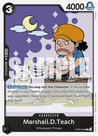 (OP09-092) Marshall.D.Teach (092) - Emperors in the New World: 2nd Anniversary Tournament Cards Normal