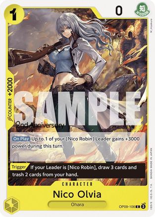 (OP09-106) Nico Olvia - Emperors in the New World: 2nd Anniversary Tournament Cards Normal