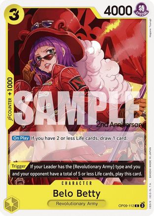 (OP09-112) Belo Betty - Emperors in the New World: 2nd Anniversary Tournament Cards Normal