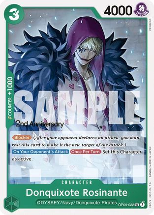 (OP09-032) Donquixote Rosinante (032) - Emperors in the New World: 2nd Anniversary Tournament Cards Normal