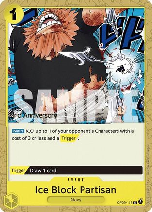 (OP09-115) Ice Block Partisan - Emperors in the New World: 2nd Anniversary Tournament Cards Normal