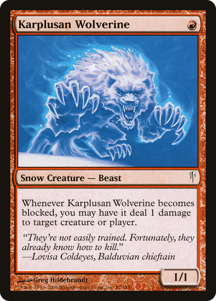 Karplusan Wolverine (CSP-087) - Coldsnap Foil