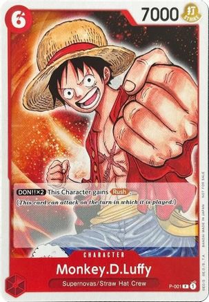 (P-001) Monkey.D.Luffy (001) - One Piece Demo Deck Cards - Normal