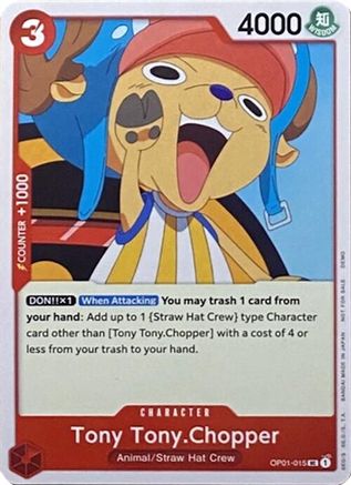 (OP01-015) Tony Tony.Chopper (015) - One Piece Demo Deck Cards - Normal