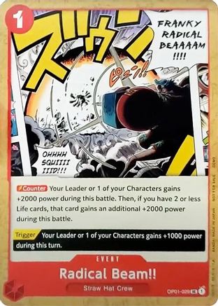 (OP01-029) Radical Beam!! - One Piece Demo Deck Cards - Normal