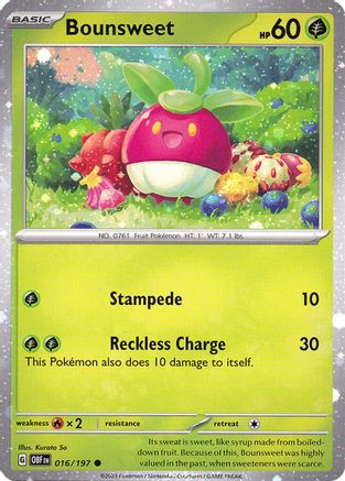 Bounsweet (Cosmos Holo) (16/197) - Miscellaneous Cards & Products Holofoil - Common