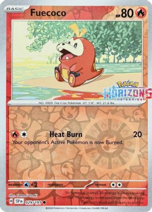 Fuecoco (29/191) - Miscellaneous Cards & Products Reverse Holofoil - Common