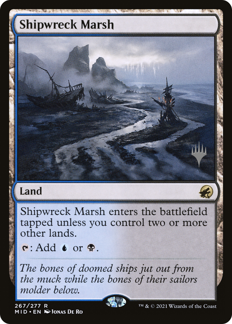 Shipwreck Marsh (PMID-267P) - Innistrad: Midnight Hunt Promos