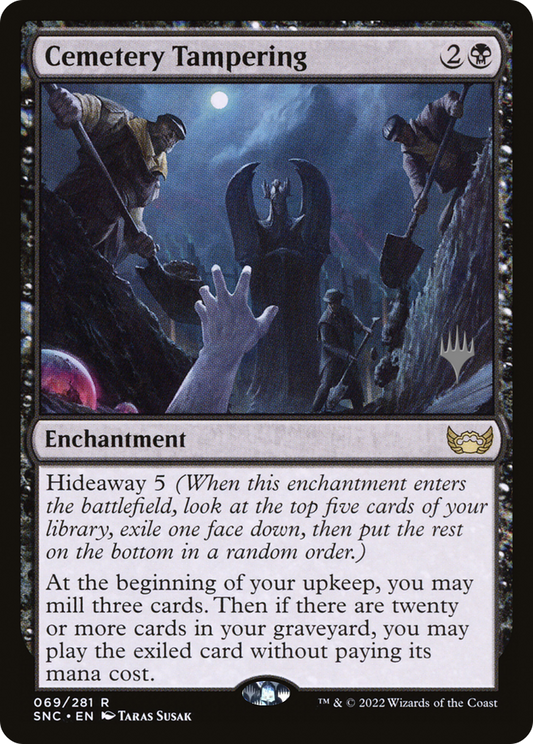 Cemetery Tampering (PSNC-69P) - Streets of New Capenna Promos Foil