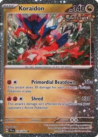 Koraidon (Cosmos Holo) (119/162) - Miscellaneous Cards & Products Holofoil - Rare