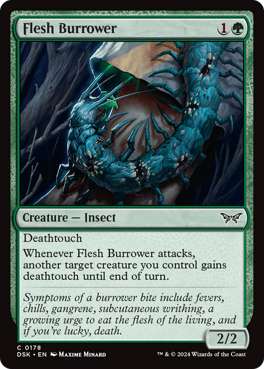 Flesh Burrower (DSK-178) - Duskmourn: House of Horror Foil