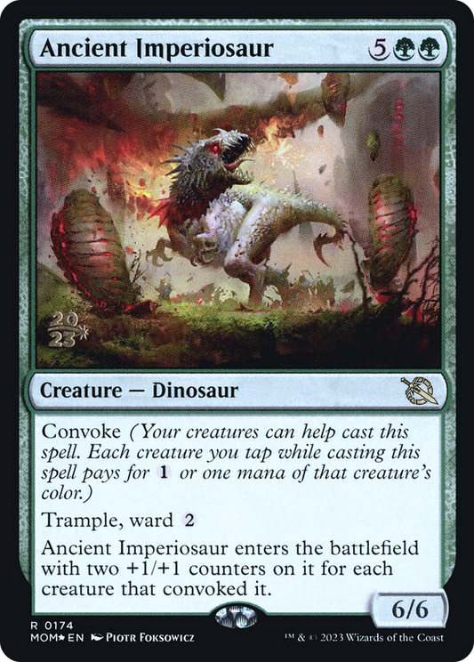 Ancient Imperiosaur (PRE-174S) - March of the Machine Promos (Prerelease) Foil