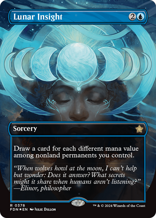 Lunar Insight (FDN-378) - Foundations (Borderless) Foil