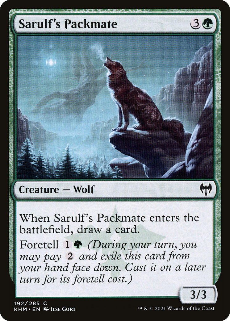 Sarulf's Packmate  (KHM-192) - Kaldheim Foil