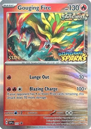 Gouging Fire (Staff) (151) - SV Scarlet & Violet Promo Cards Holofoil - Promo