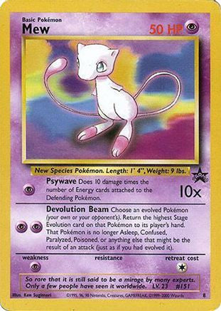 Mew (Glossy Finish) (8) - WoTC Promo  - Promo
