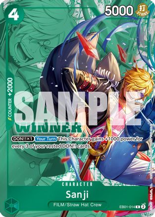 (EB01-014) Sanji (Winner Pack 2025 Vol. 1) - One Piece Promotion Cards Foil