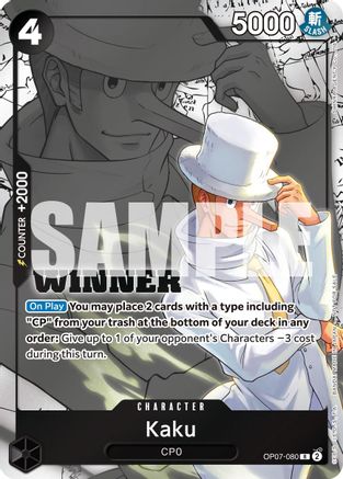 (OP07-080) Kaku (Winner Pack 2025 Vol. 1) - One Piece Promotion Cards Foil