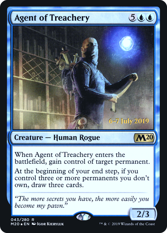 Agent of Treachery (PRE-43S) - Core Set 2020 Promos (Prerelease) Foil