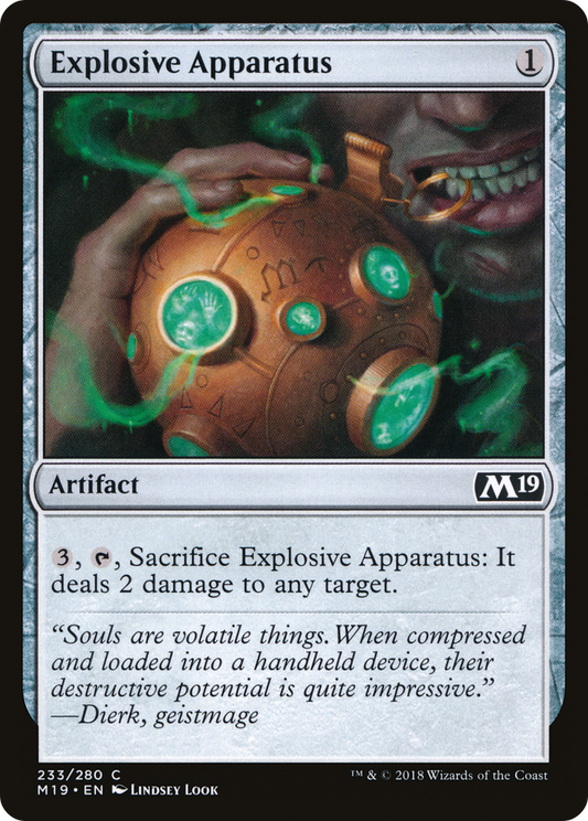 Explosive Apparatus (M19-233) - Core Set 2019 Foil