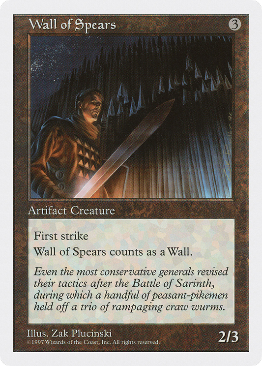 Wall of Spears (5ED-407) - Fifth Edition