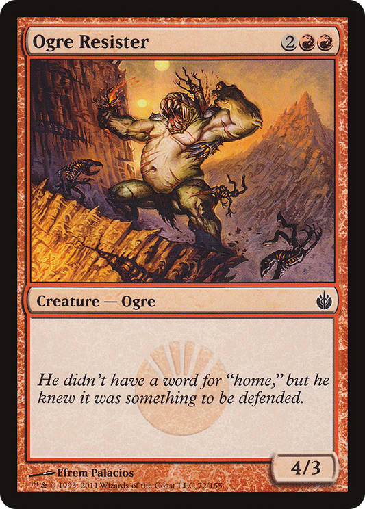 Ogre Resister (MBS-072) - Mirrodin Besieged