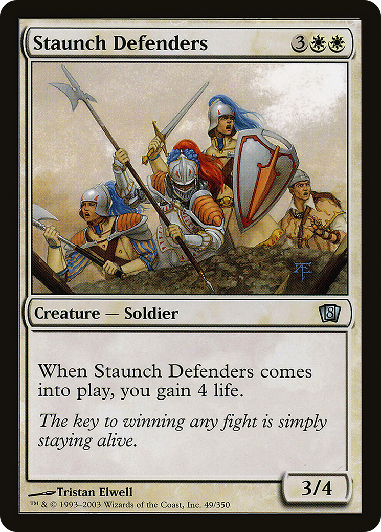 Staunch Defenders (8ED-49★) - Eighth Edition Foil