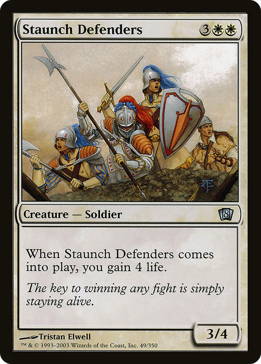 Staunch Defenders (8ED-49★) - Eighth Edition Foil