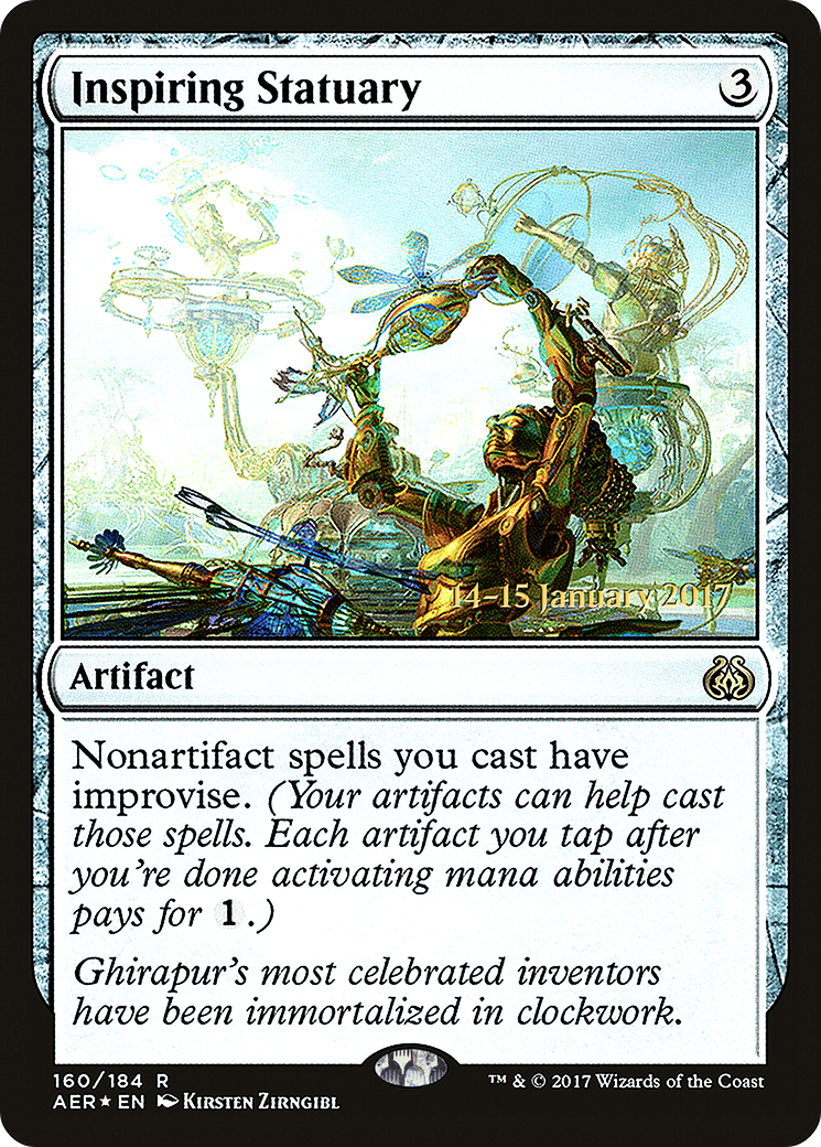 Inspiring Statuary (PRE-160S) - Aether Revolt Promos (Prerelease) Foil