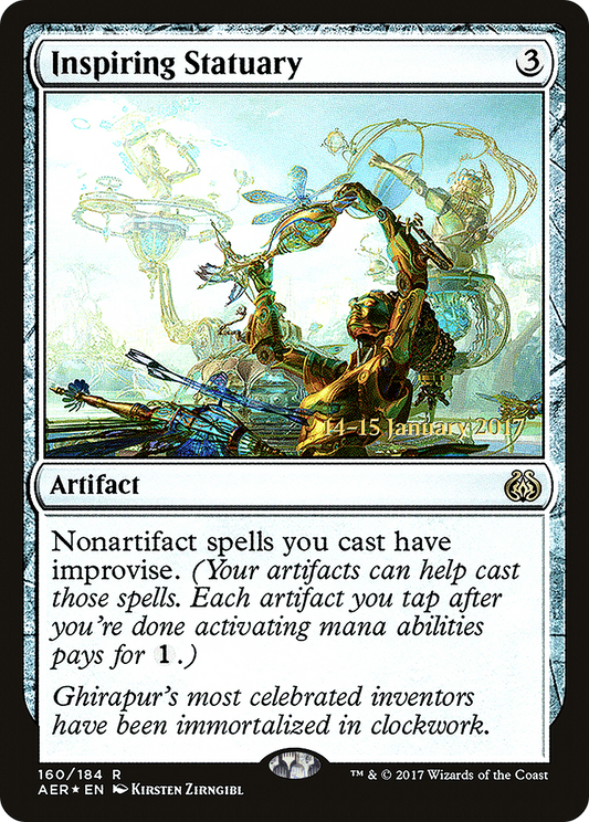 Inspiring Statuary (PAER-160S) - Aether Revolt Promos Foil