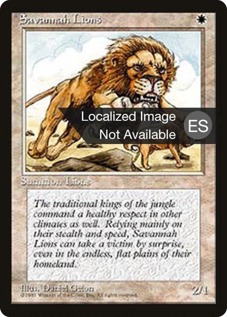 Savannah Lions (4BB-048) - Fourth Edition Foreign Black Border