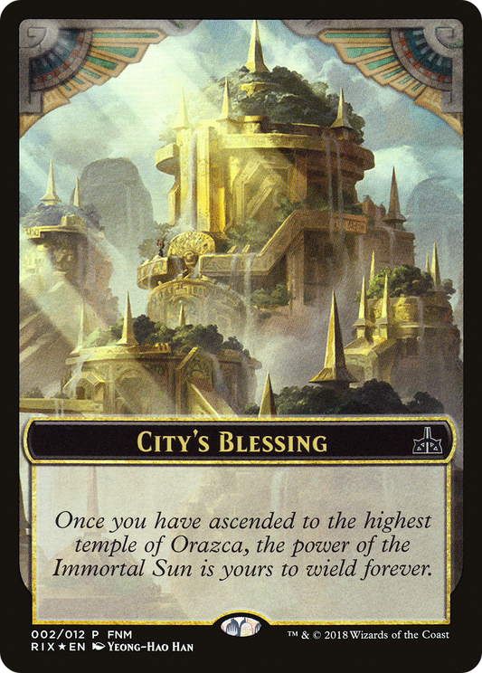 City's Blessing // Elemental (F18-002) - Friday Night Magic 2018 Foil