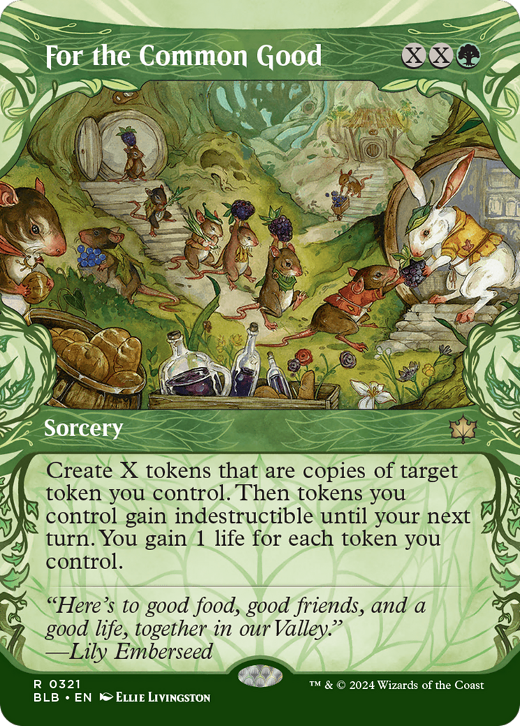 For the Common Good  (Borderless)(BLB-321) - Bloomburrow: (Showcase) Foil