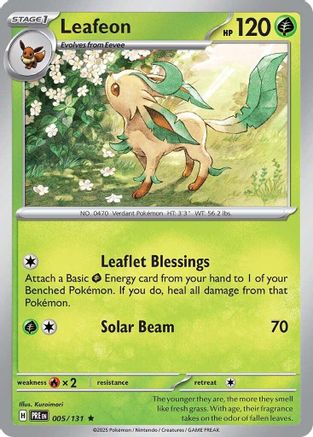 Leafeon (5/131) - SV Prismatic Evolutions  - Rare