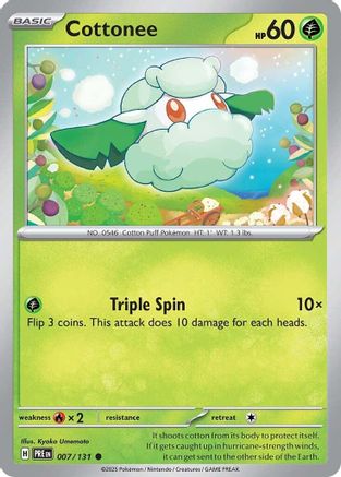 Cottonee (7/131) - SV Prismatic Evolutions  - Common