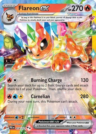 Flareon ex (14/131) - SV Prismatic Evolutions Holofoil - Double Rare