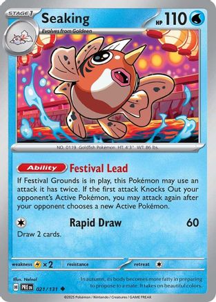 Seaking (21/131) - SV Prismatic Evolutions  - Uncommon