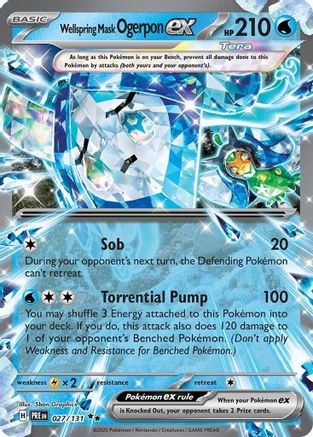 Wellspring Mask Ogerpon ex (27/131) - SV Prismatic Evolutions Holofoil - Double Rare