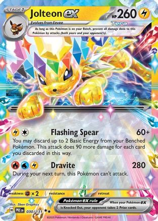 Jolteon ex (30/131) - SV Prismatic Evolutions Holofoil - Double Rare