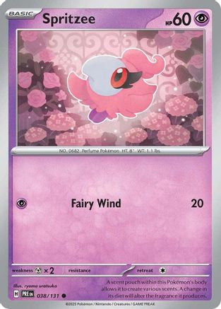 Spritzee (38/131) - SV Prismatic Evolutions  - Common