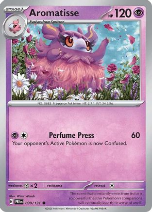 Aromatisse (39/131) - SV Prismatic Evolutions Reverse Holofoil - Common
