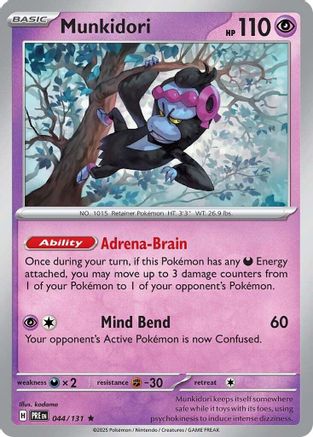 Munkidori (44/131) - SV Prismatic Evolutions Holofoil - Rare