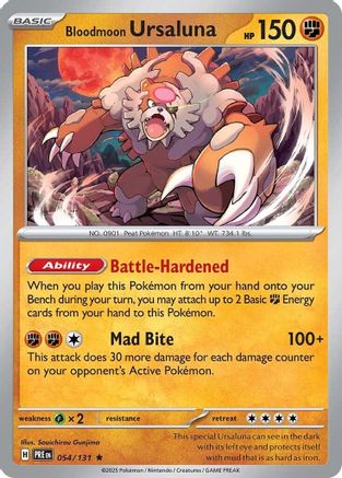 Bloodmoon Ursaluna (54/131) - SV Prismatic Evolutions Reverse Holofoil - Rare