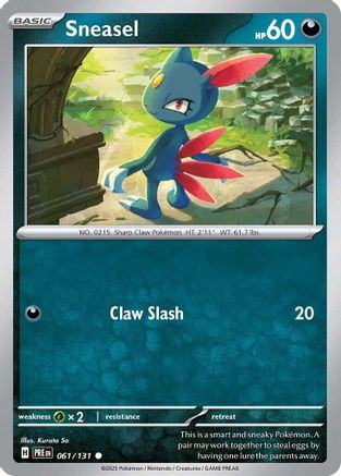Sneasel (61/131) - SV Prismatic Evolutions  - Common