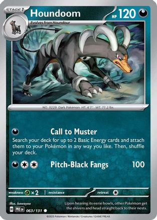 Houndoom (63/131) - SV Prismatic Evolutions Reverse Holofoil - Common
